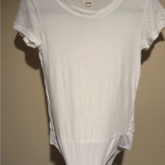 L'AGENCE Claire Short Sleeve Jersey Bodysuit medium - Picture 4 of 11